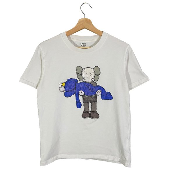 KAWS x Uniqlo "Gone" BFF companion tee white mens size small - Picture 1 of 7